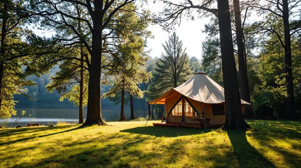 Top destinations pour un camping de luxe inoubliable