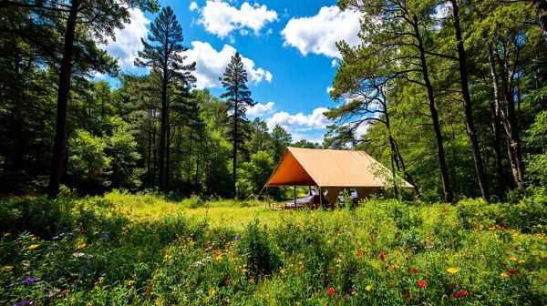 Top destinations pour un camping de luxe inoubliable